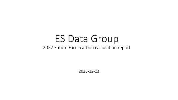 es data group 2022 future farm carbon calculation