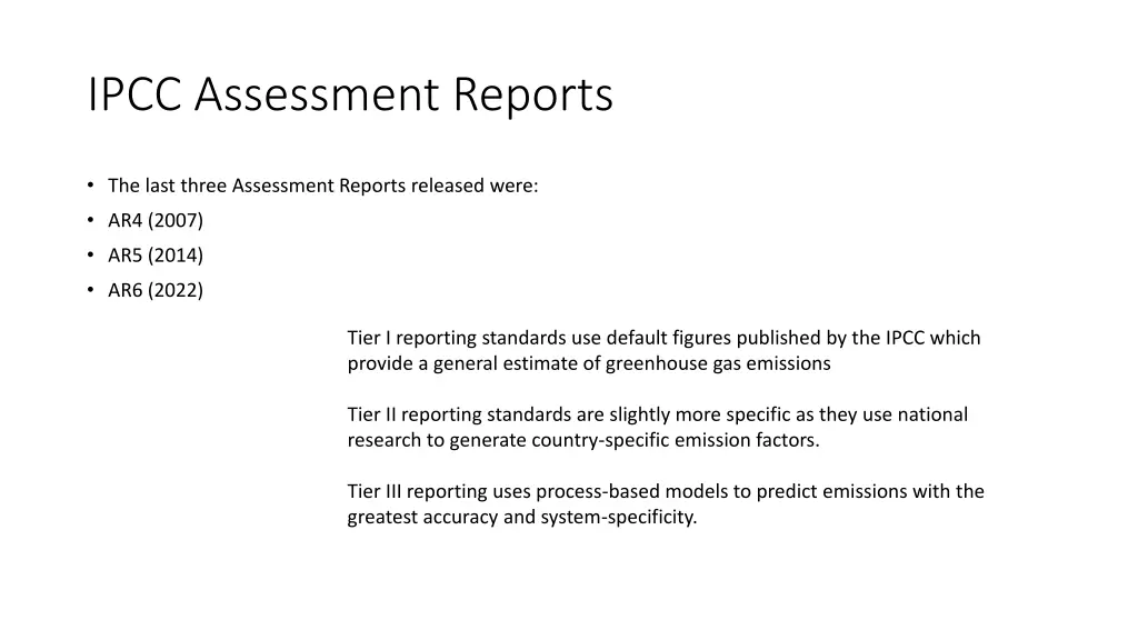 ipcc assessment reports