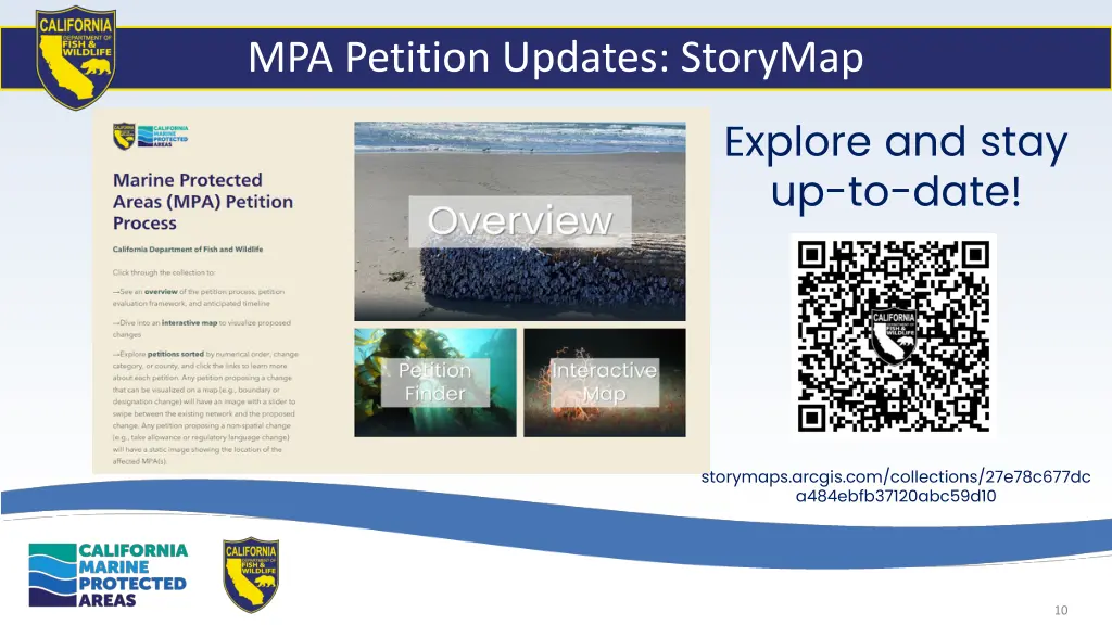 mpa petition updates storymap