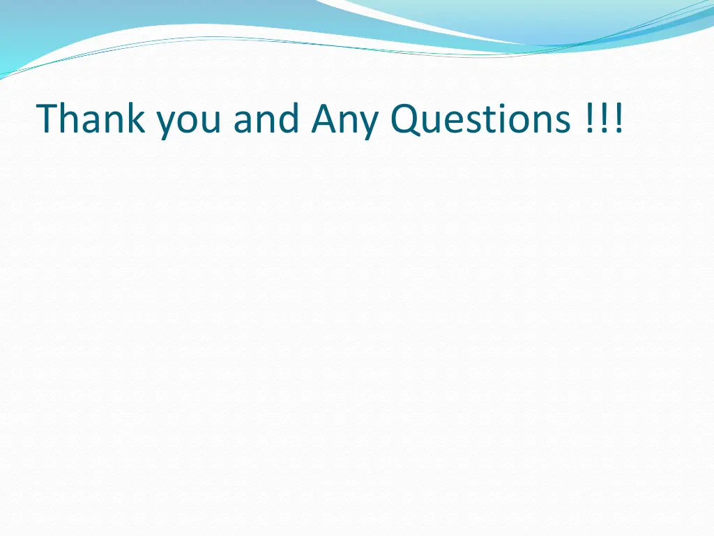 thank you and any questions