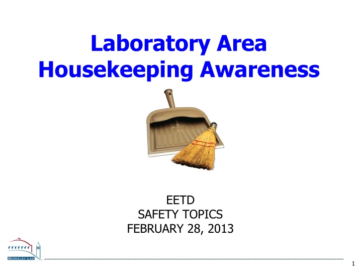 laboratory area housekeeping awareness