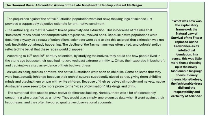 the doomed race a scientific axiom of the late