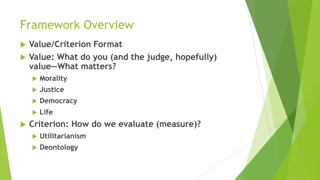 framework overview