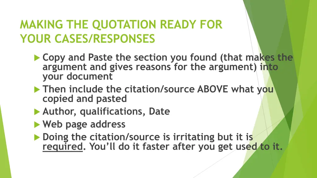 making the quotation ready for your cases
