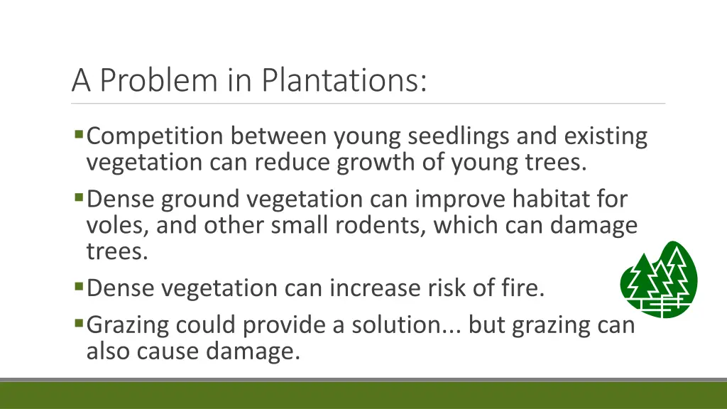 a problem in plantations