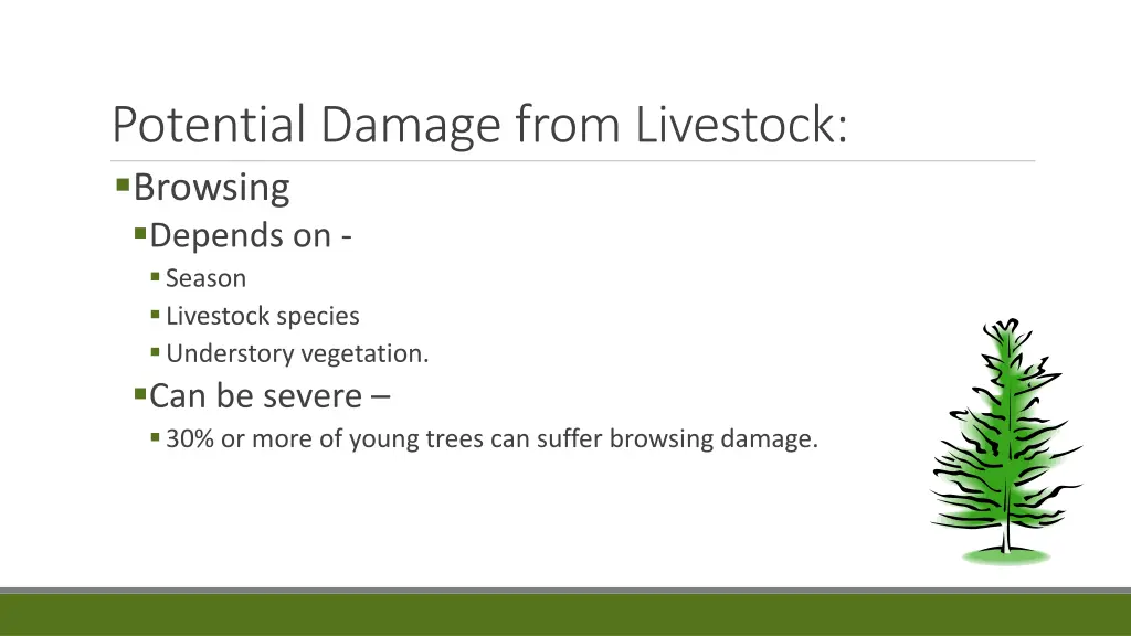 potential damage from livestock 1
