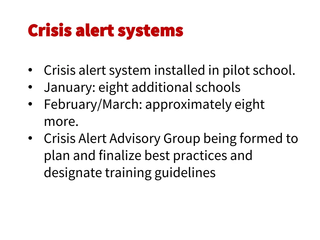crisis alert systems crisis alert systems