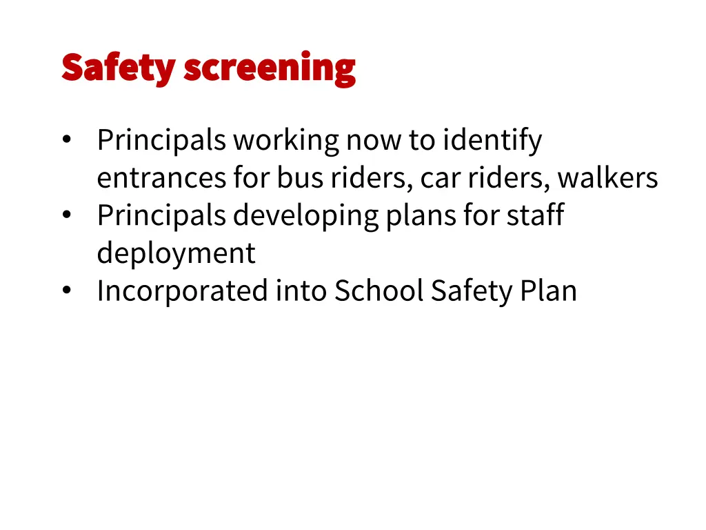 safety screening safety screening 1