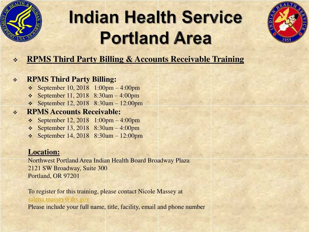 rpms third party billing accounts receivable