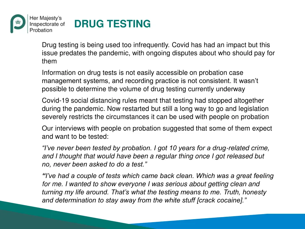 drug testing