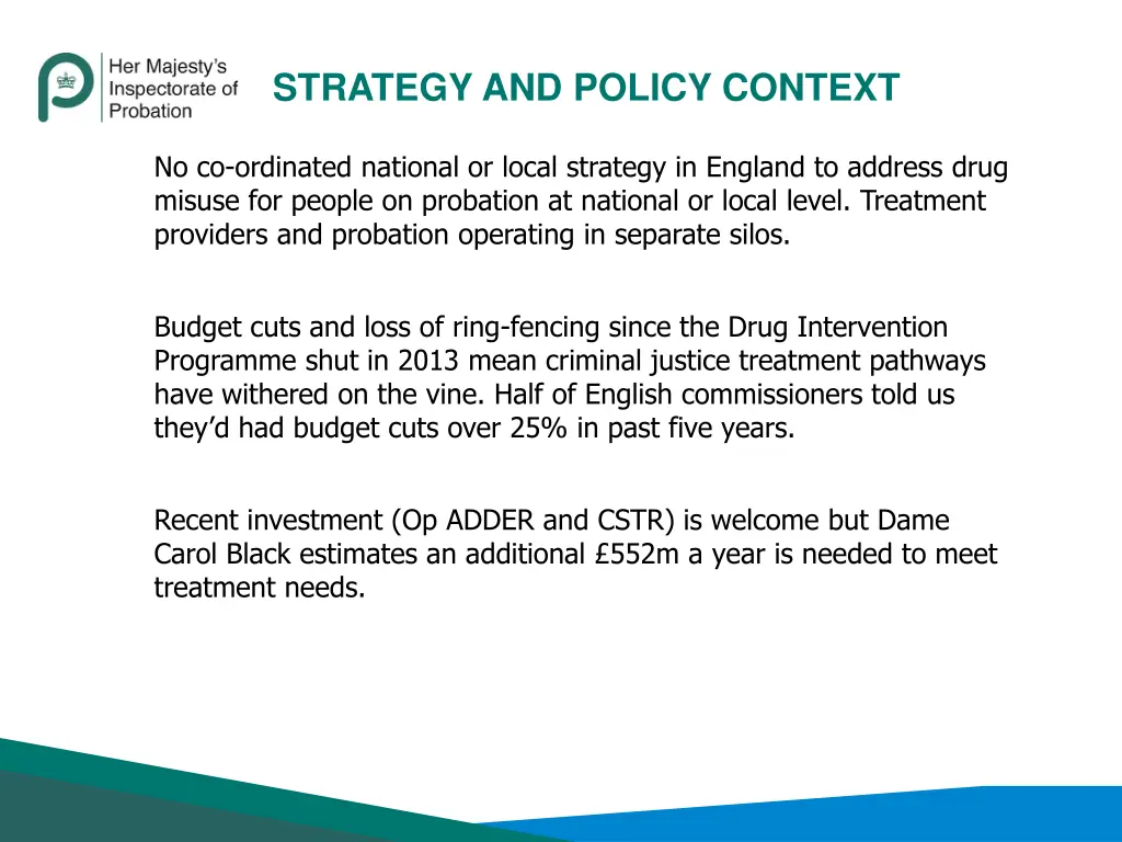 strategy and policy context