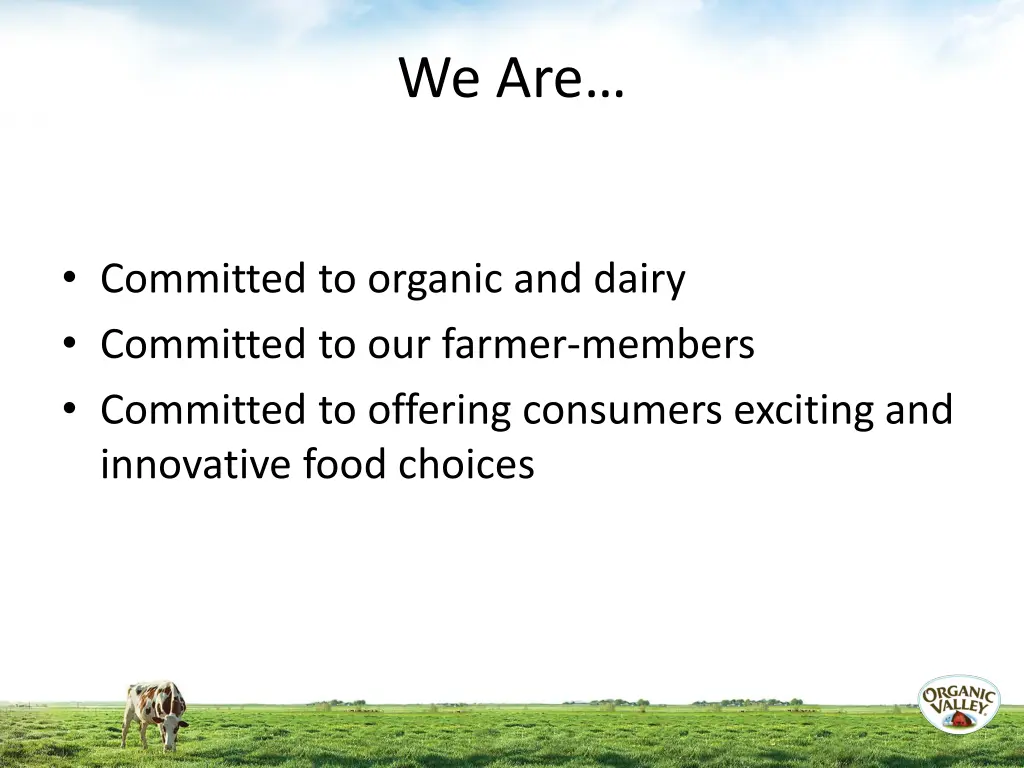 we are