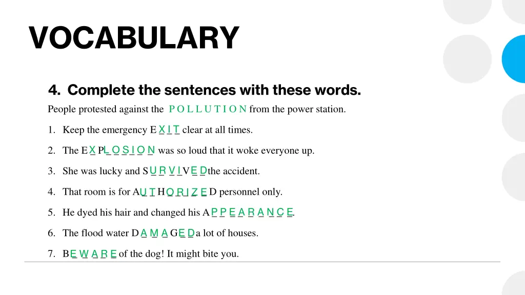 vocabulary
