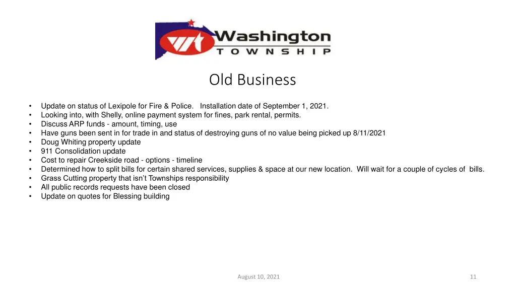 old business