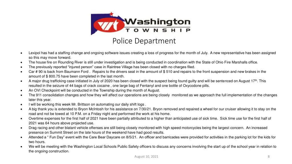 police department