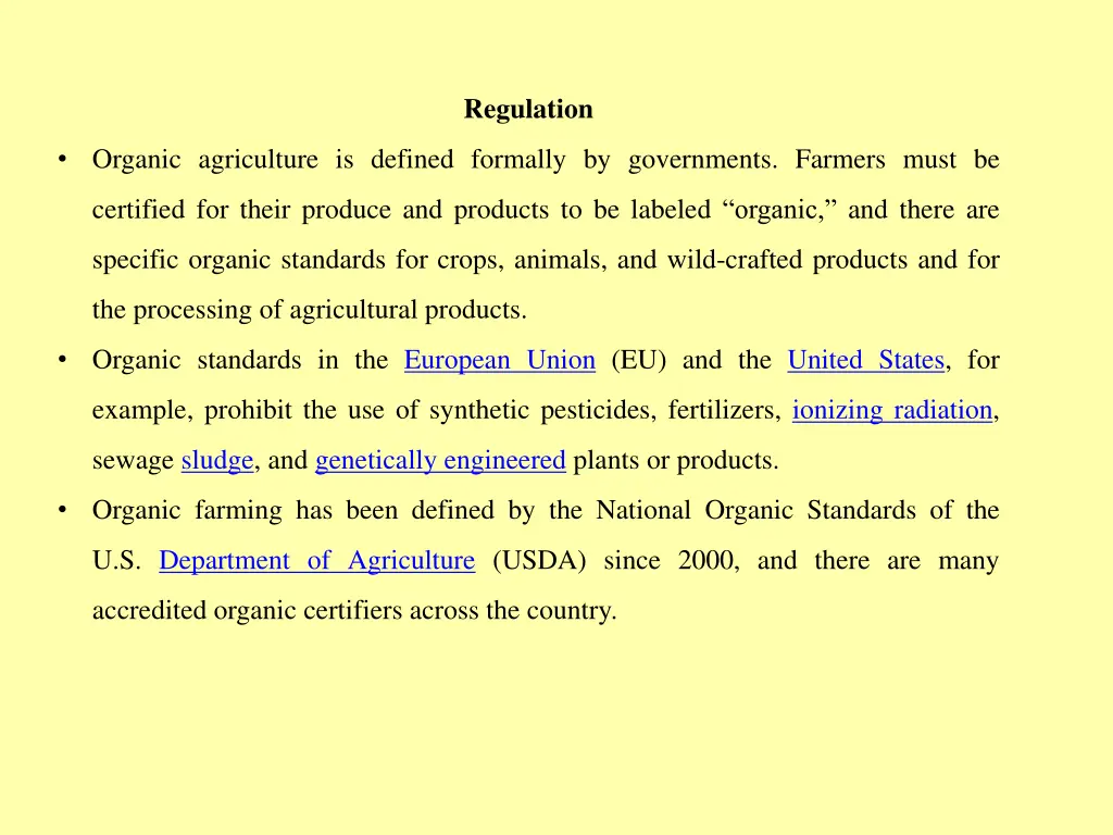 regulation