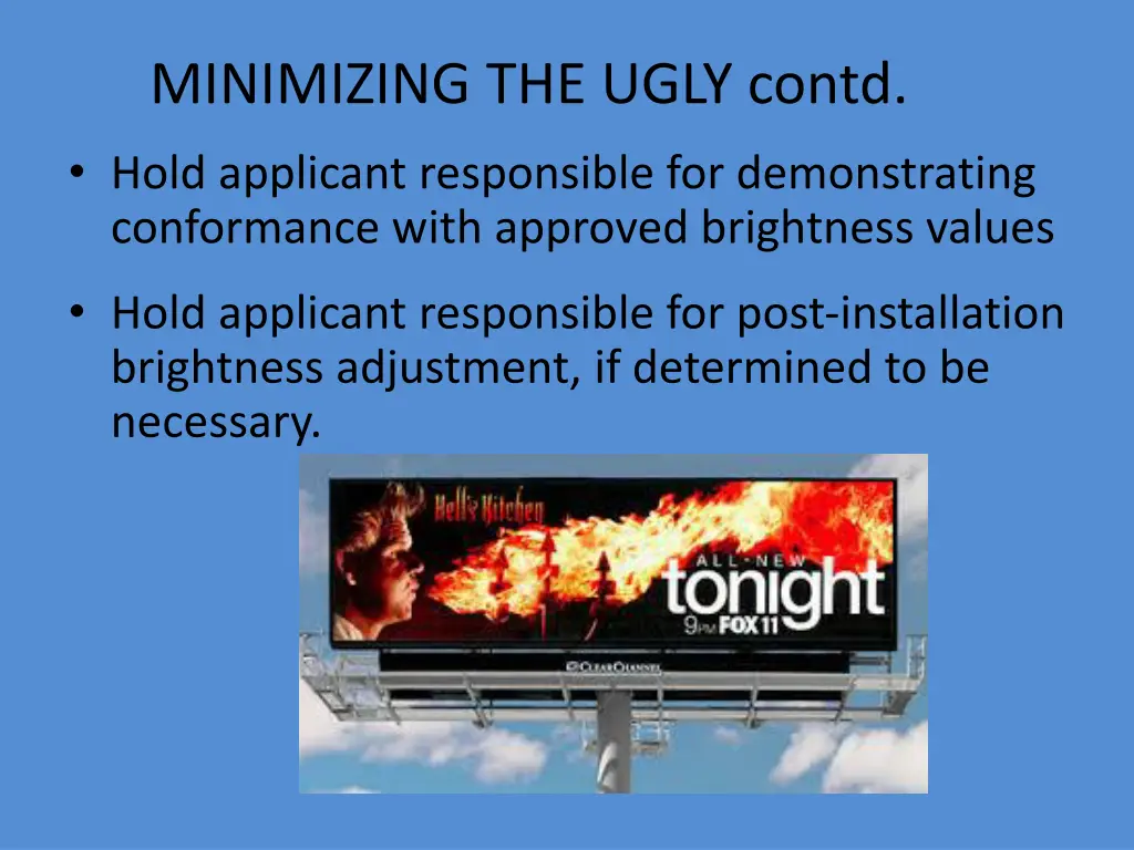 minimizing the ugly contd hold applicant