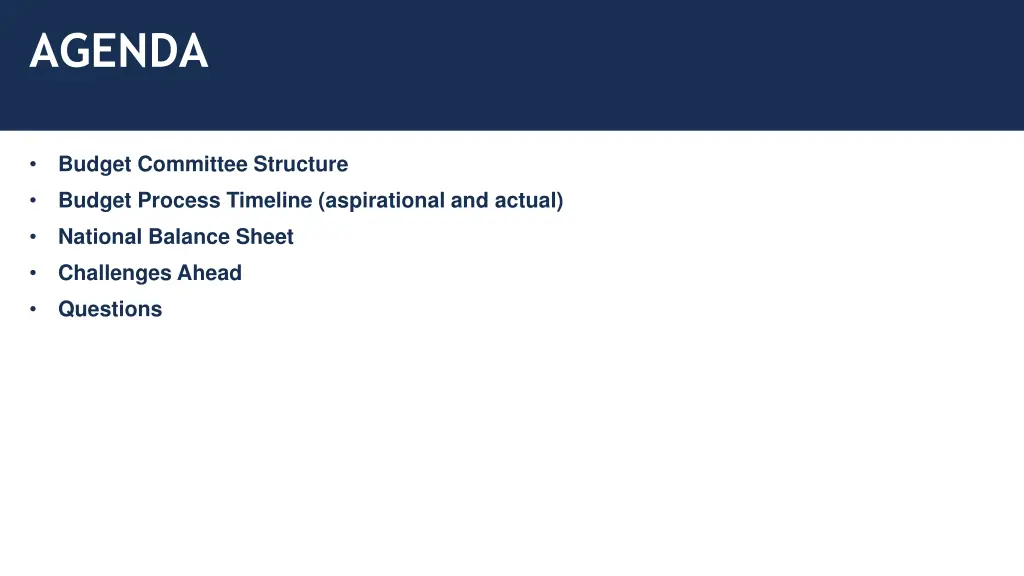 agenda