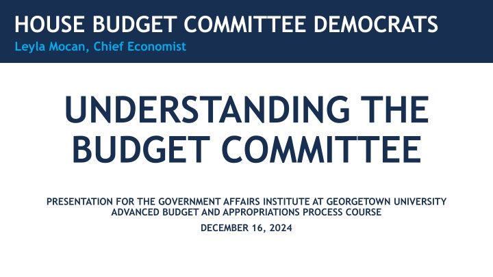 house budget committee democrats