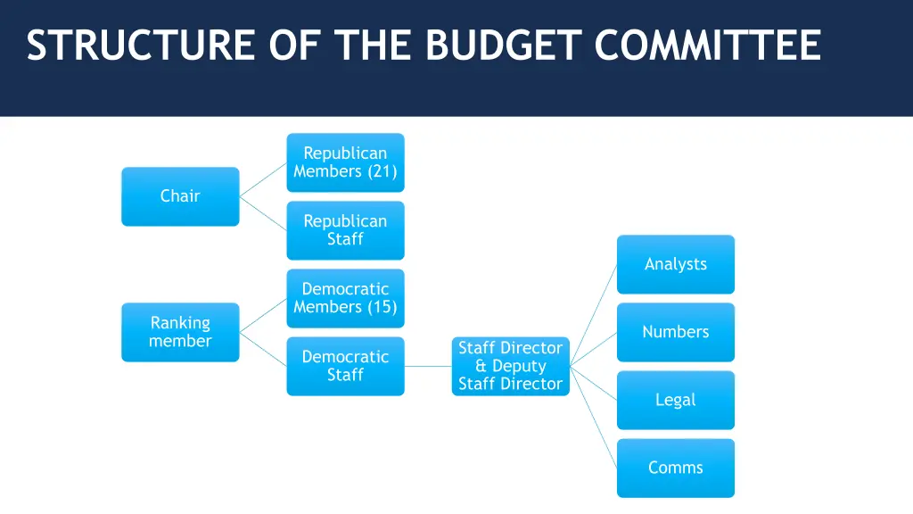 structure of the budget committee