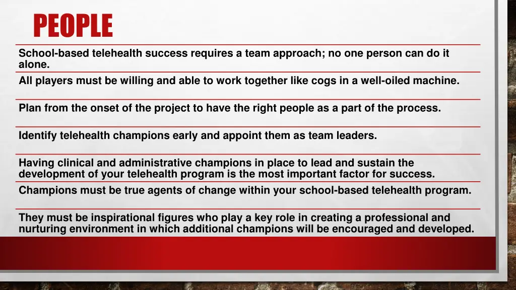 people school based telehealth success requires
