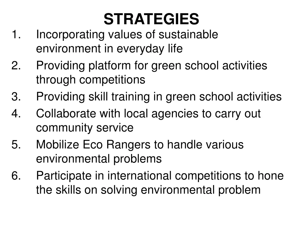 strategies