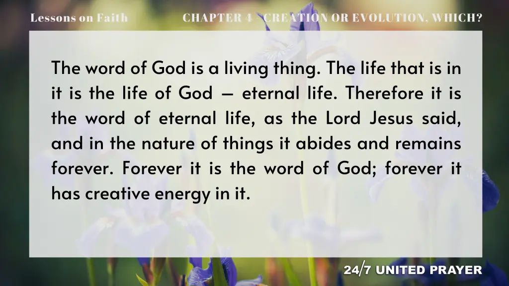 lessons on faith 10