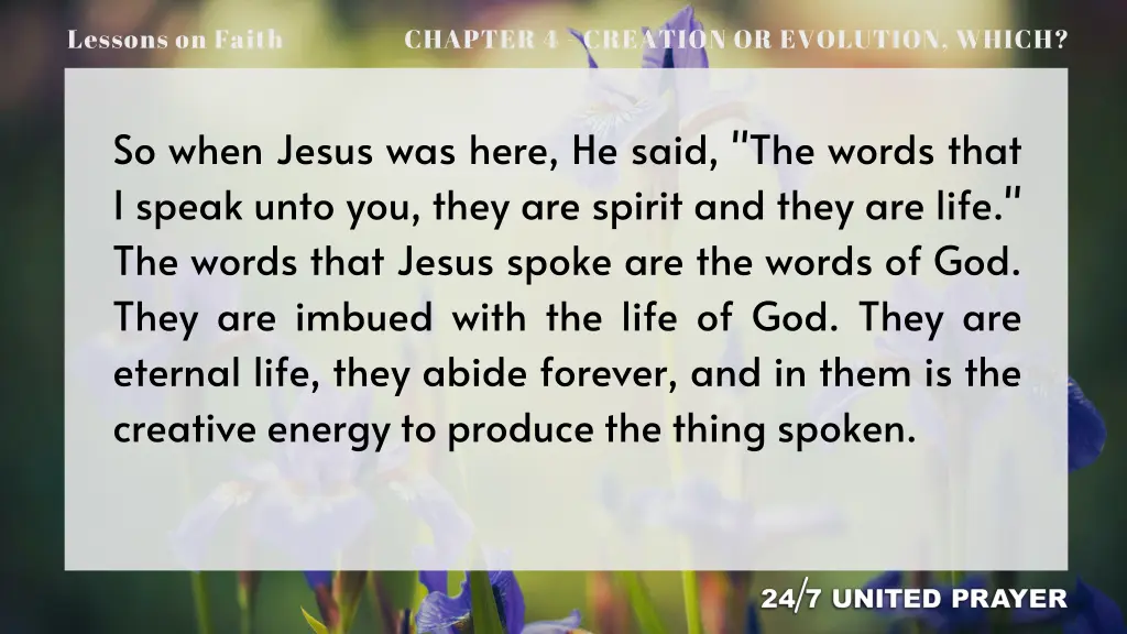 lessons on faith 11