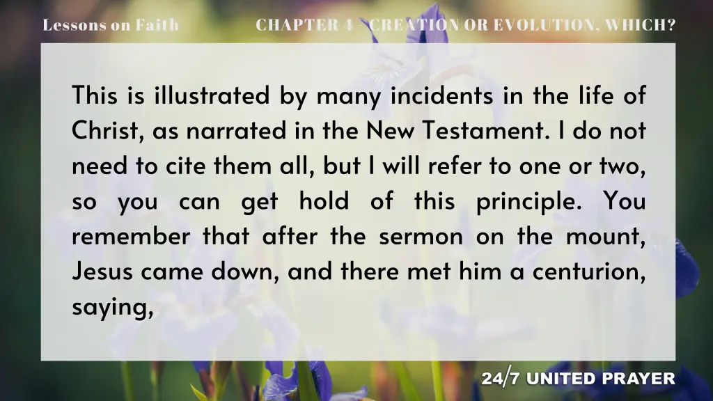 lessons on faith 12