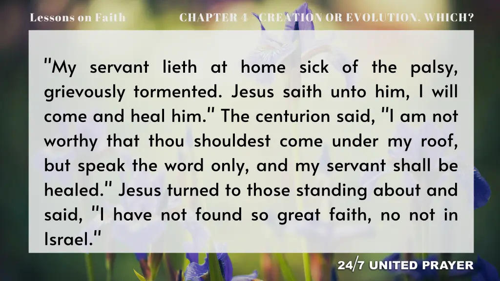 lessons on faith 13