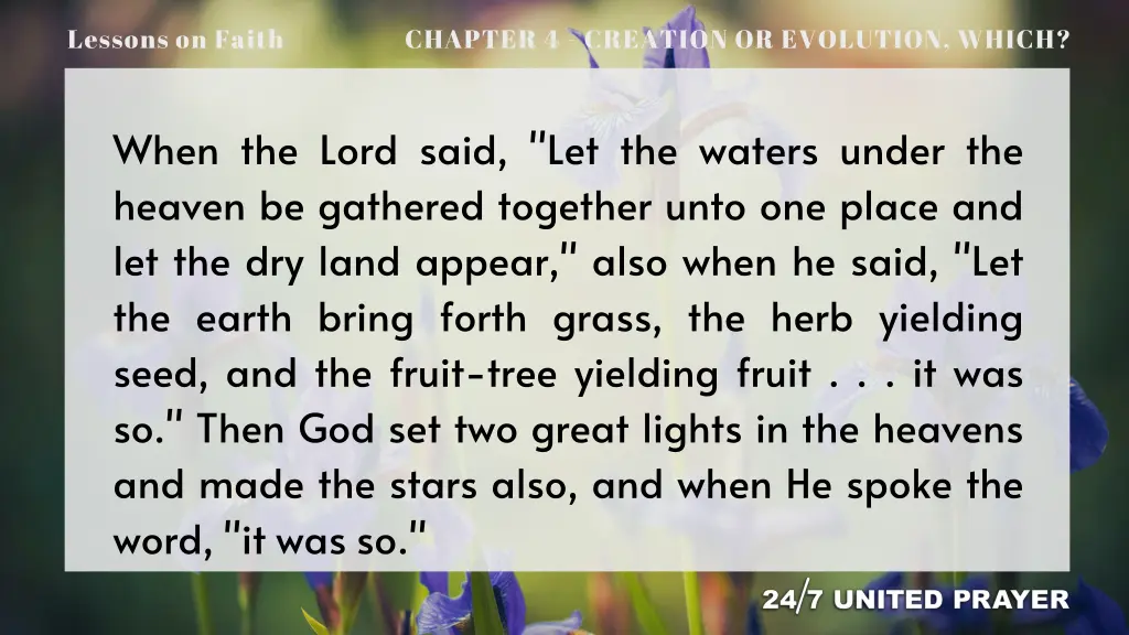 lessons on faith 4