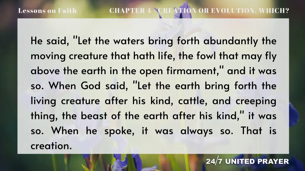 lessons on faith 5