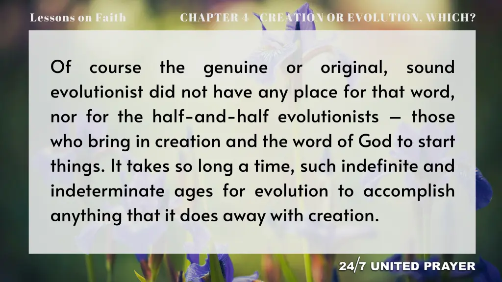 lessons on faith 7