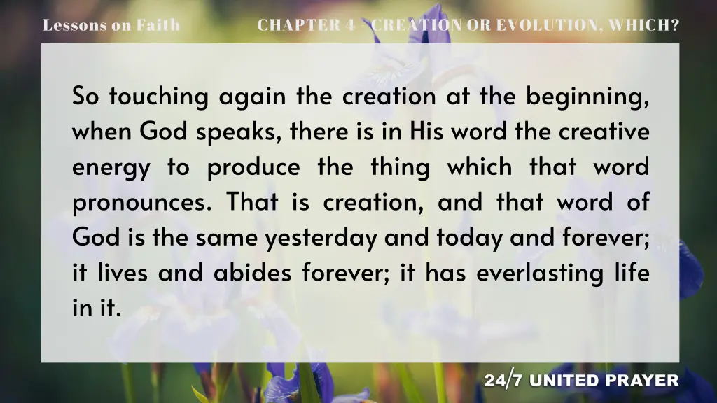 lessons on faith 9