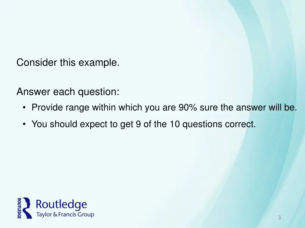 consider this example