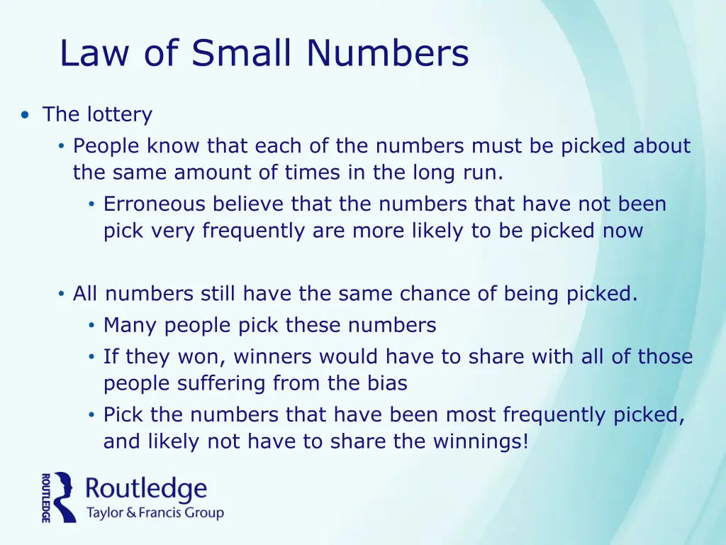 law of small numbers 1