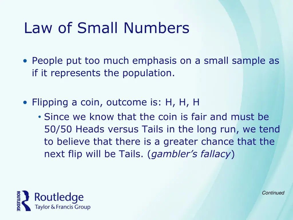 law of small numbers