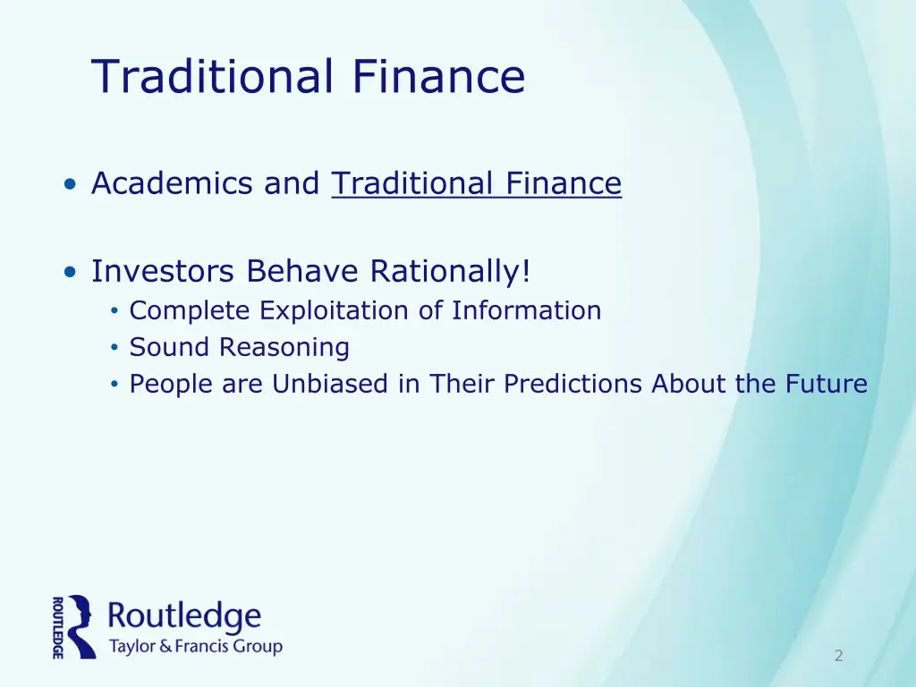 traditional finance