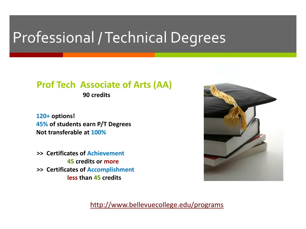 professional technical degrees