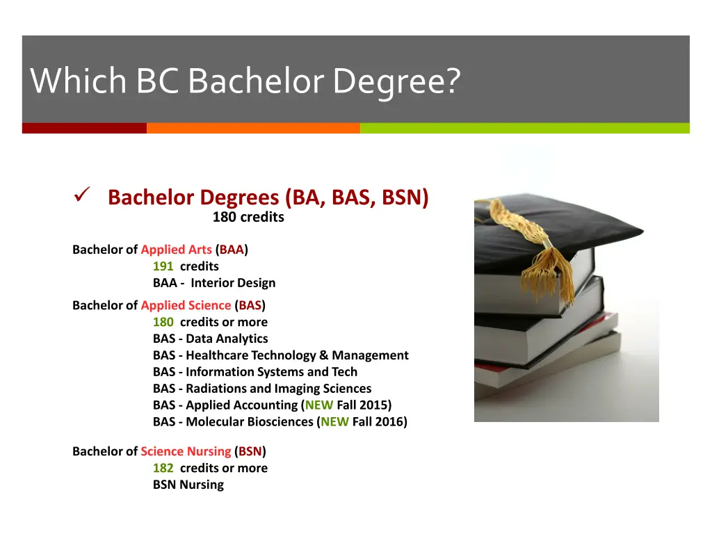 which bc bachelor degree