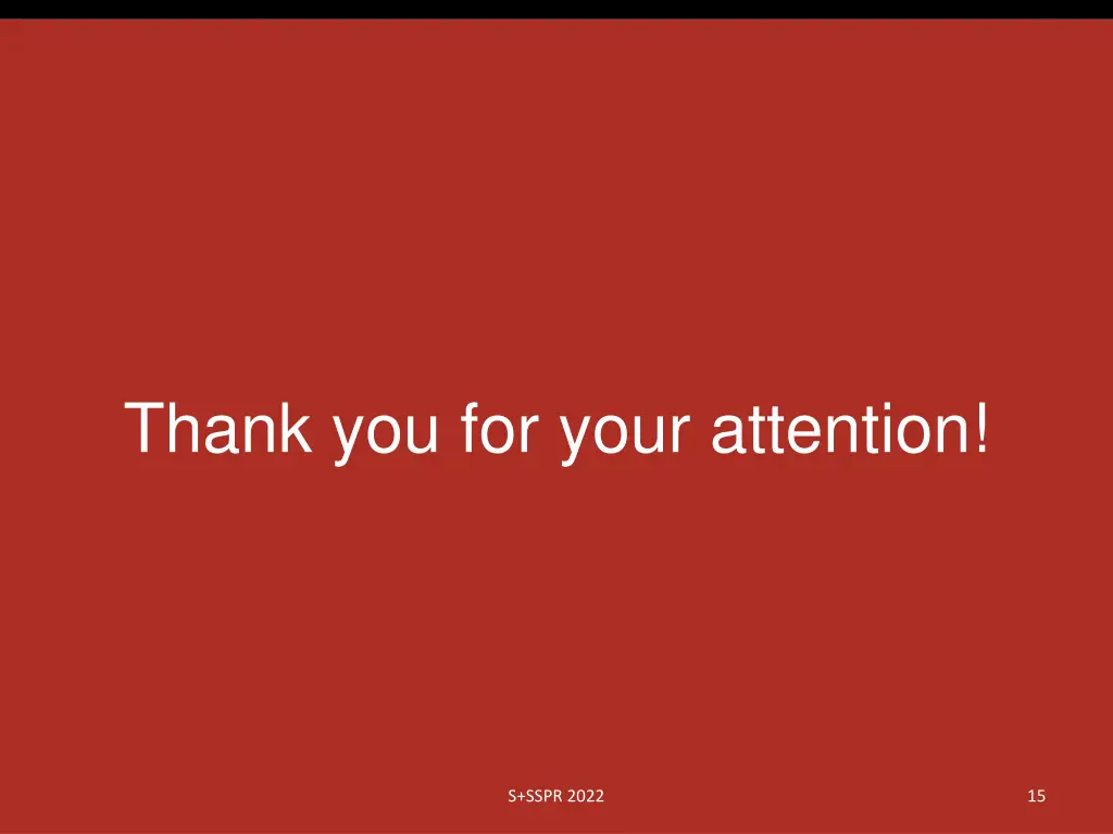 thank you for your attention