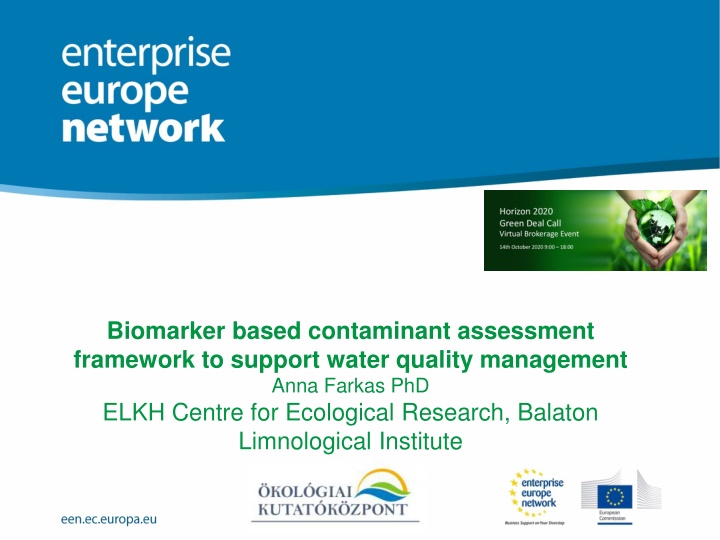 biomarker based contaminant assessment framework