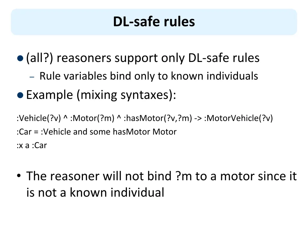 dl safe rules