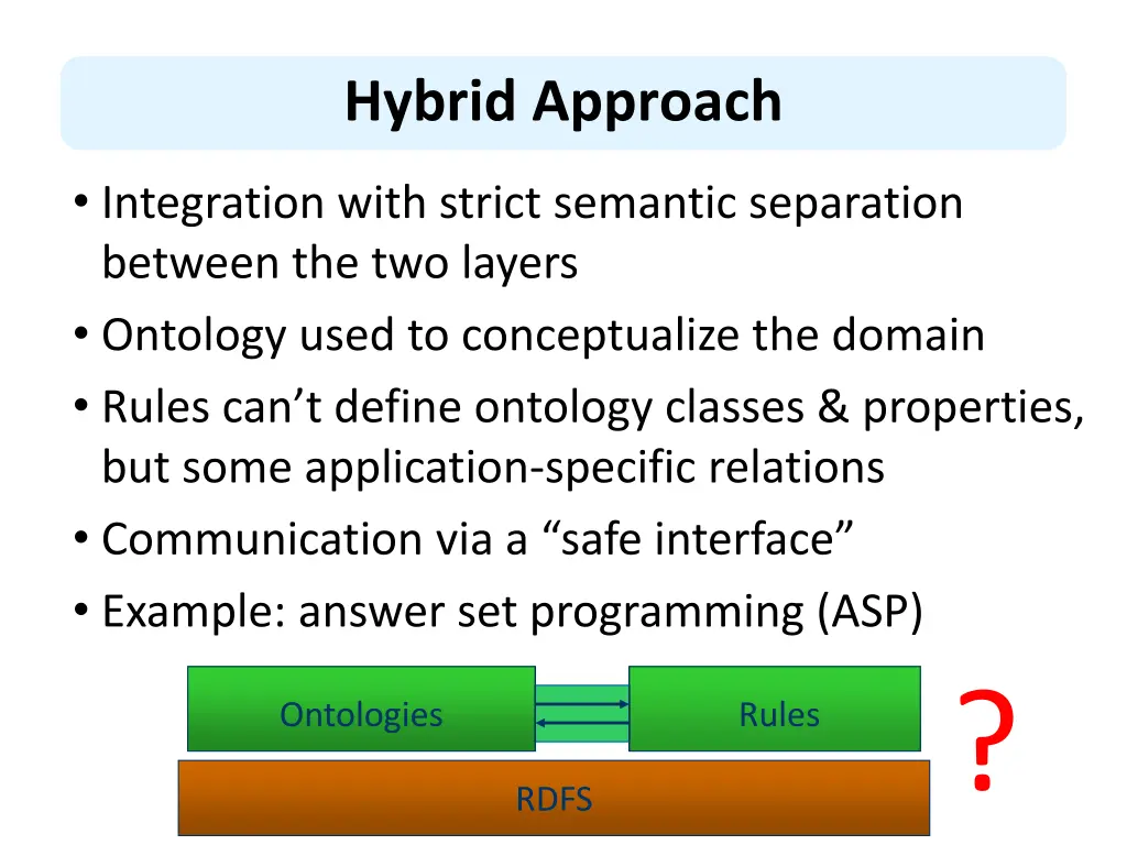 hybrid approach