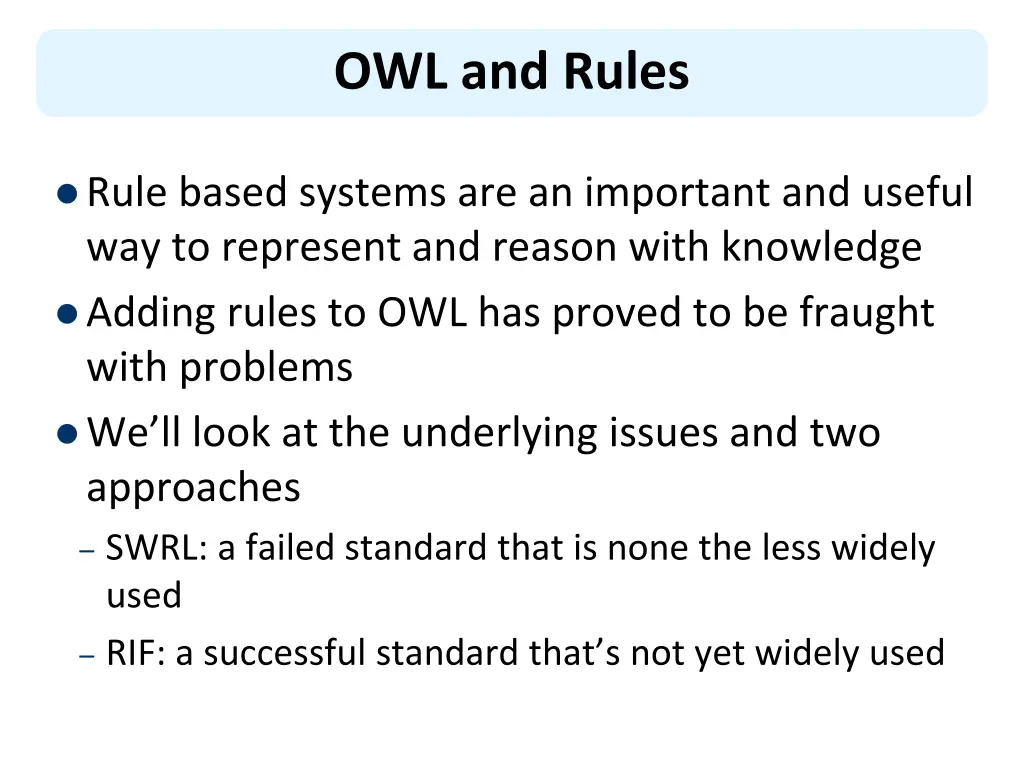 owl and rules