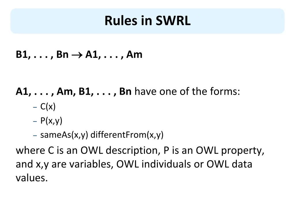 rules in swrl