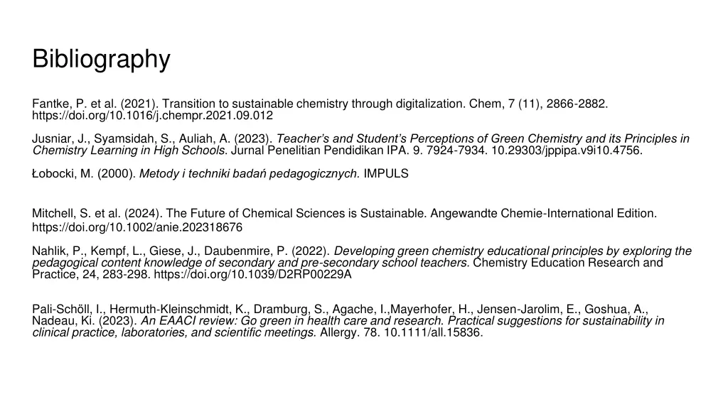 bibliography