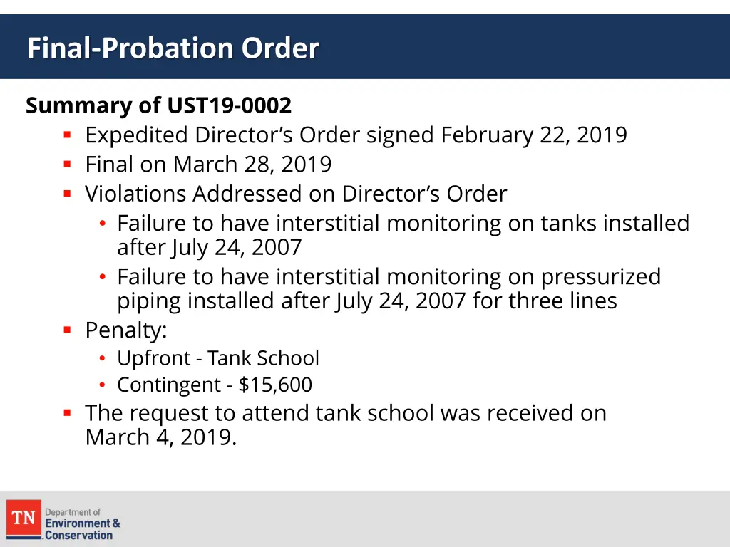 final probation order 11