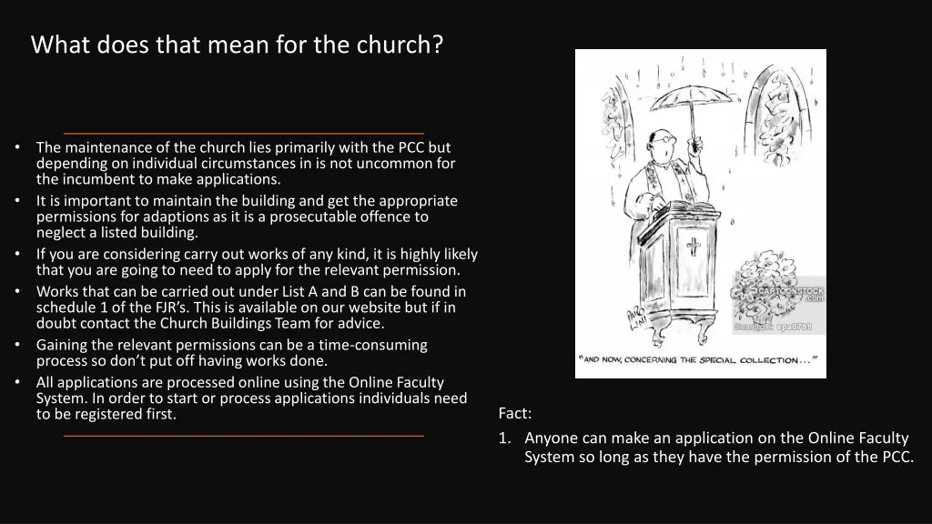 what does that mean for the church
