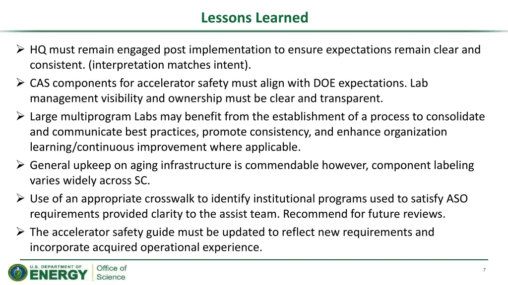 lessons learned 2